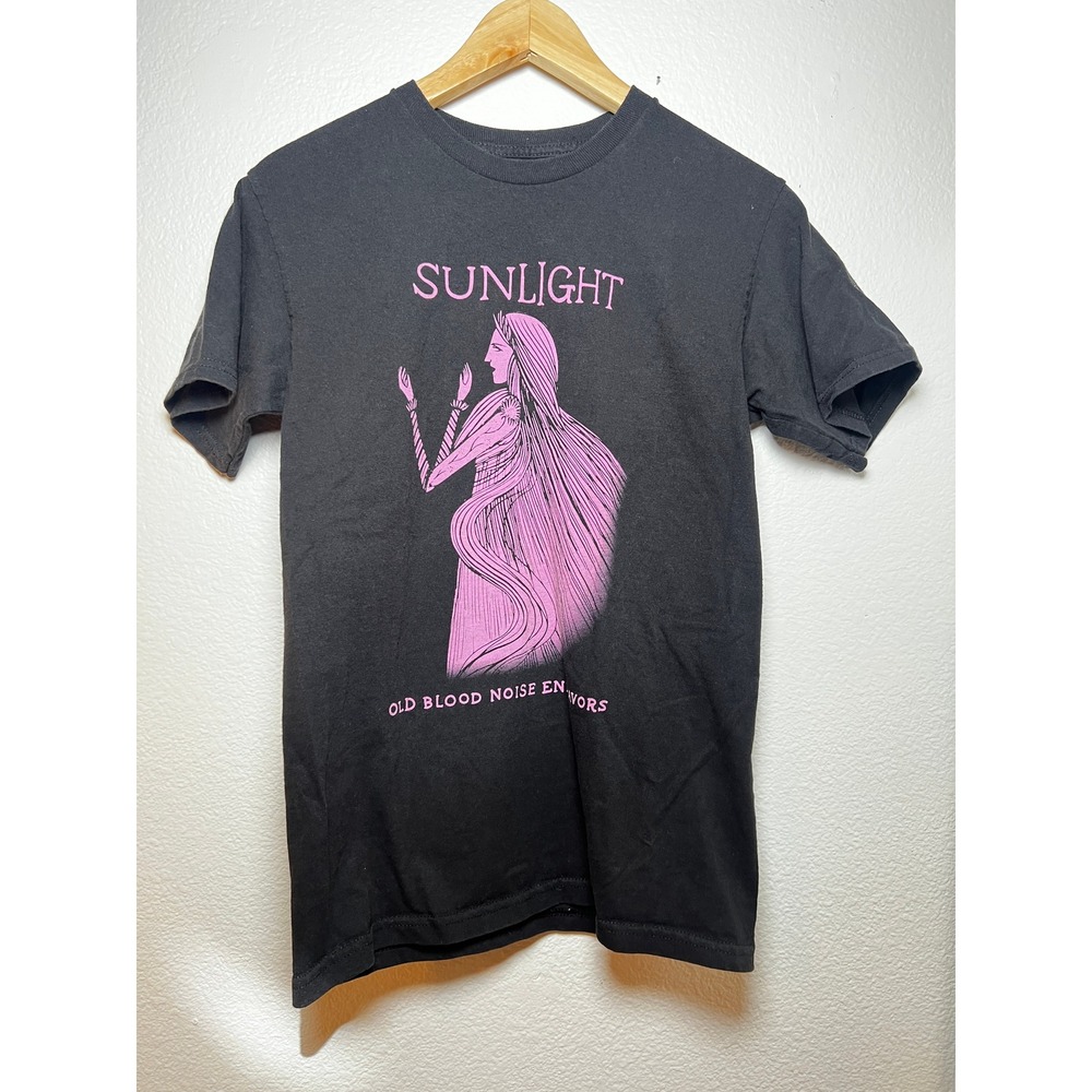 Old Blood Noise Endeavors Sunlight Graphic T-Shirt Black Pink Small OBNE